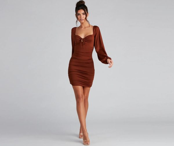 Such A Sweetheart Mini Ruched Dress - Image 8