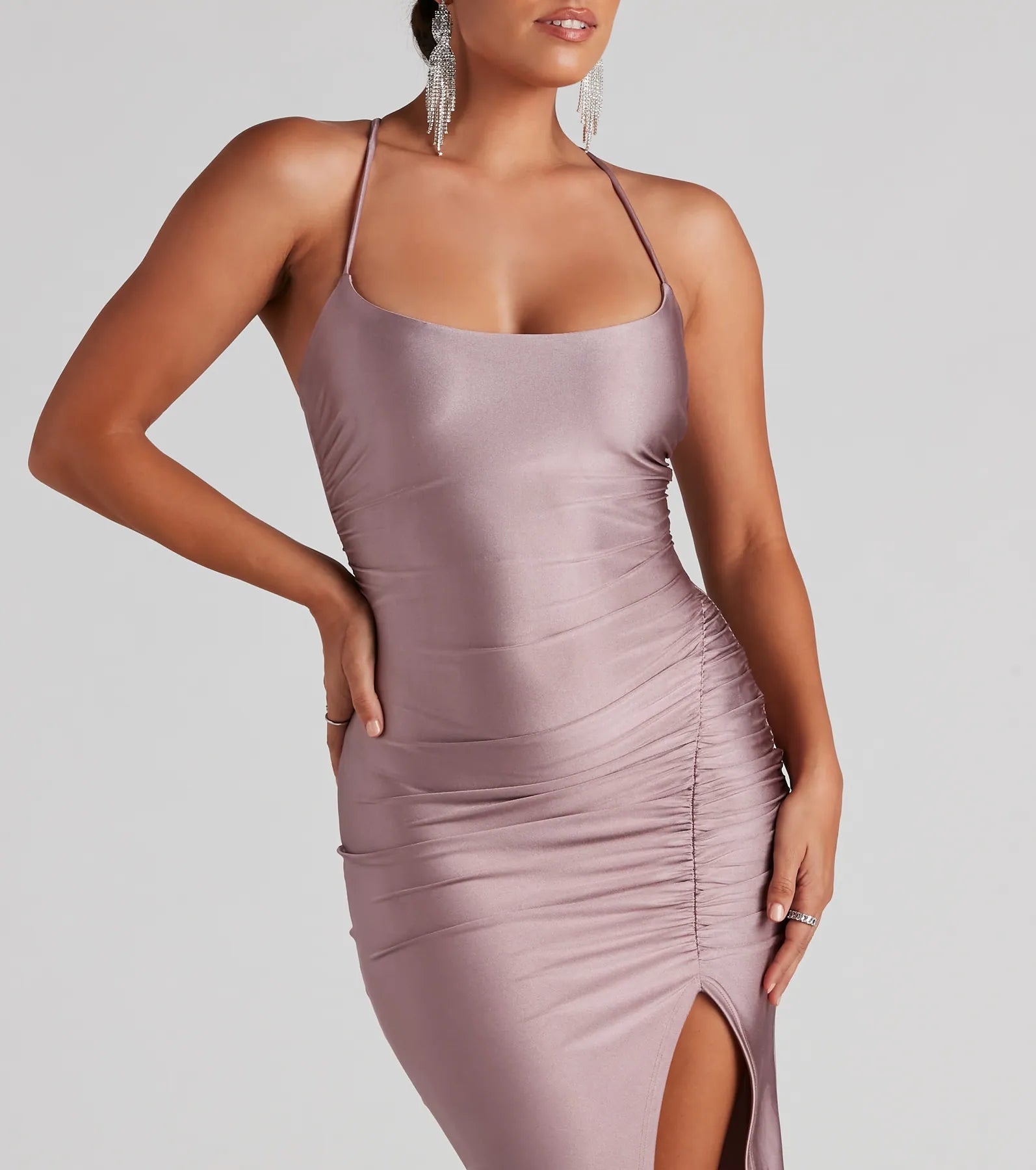 Sleek Style Moves Midi Dress - Image 4