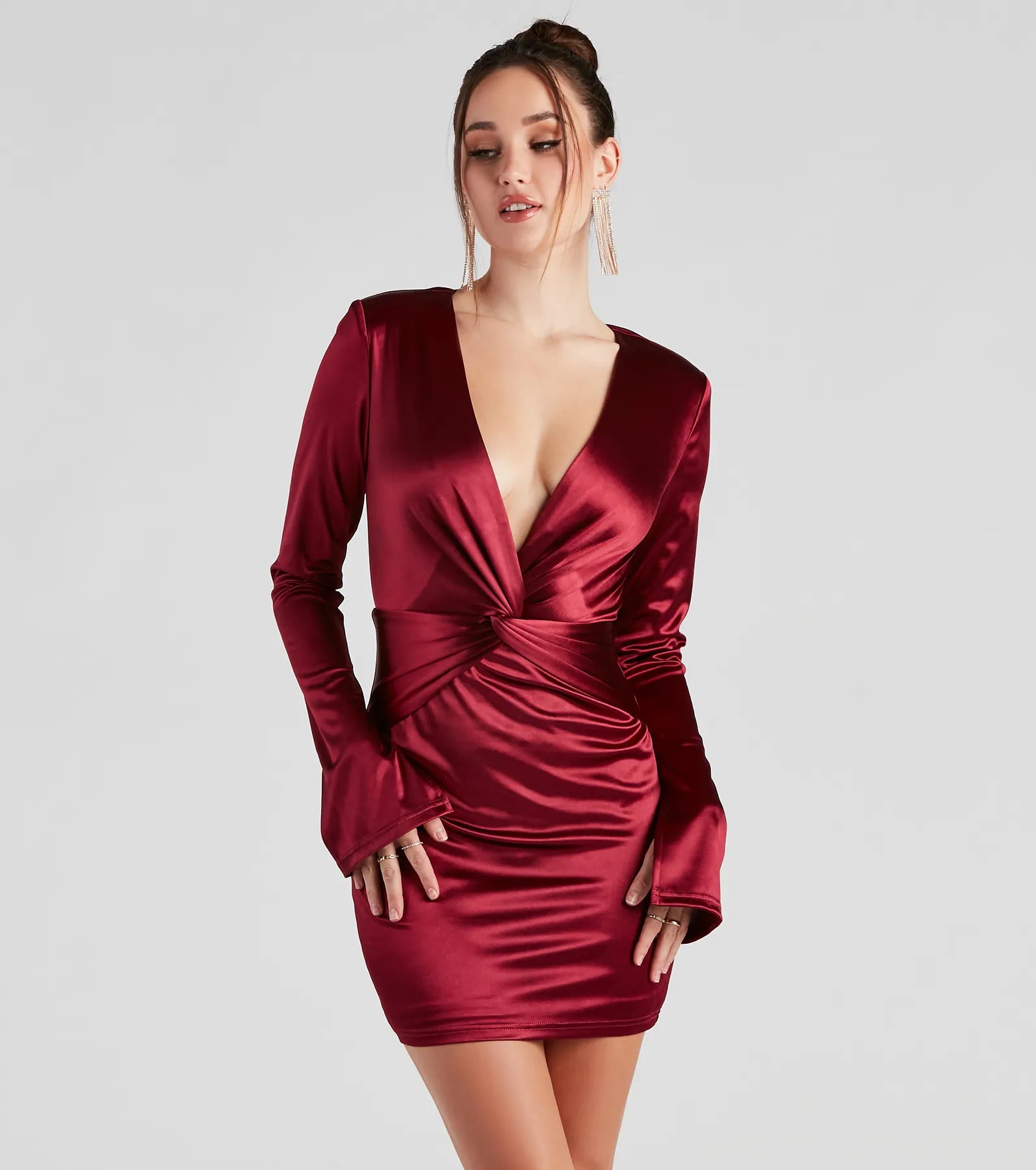 Glam Celebration Satin Bodycon - Image 5