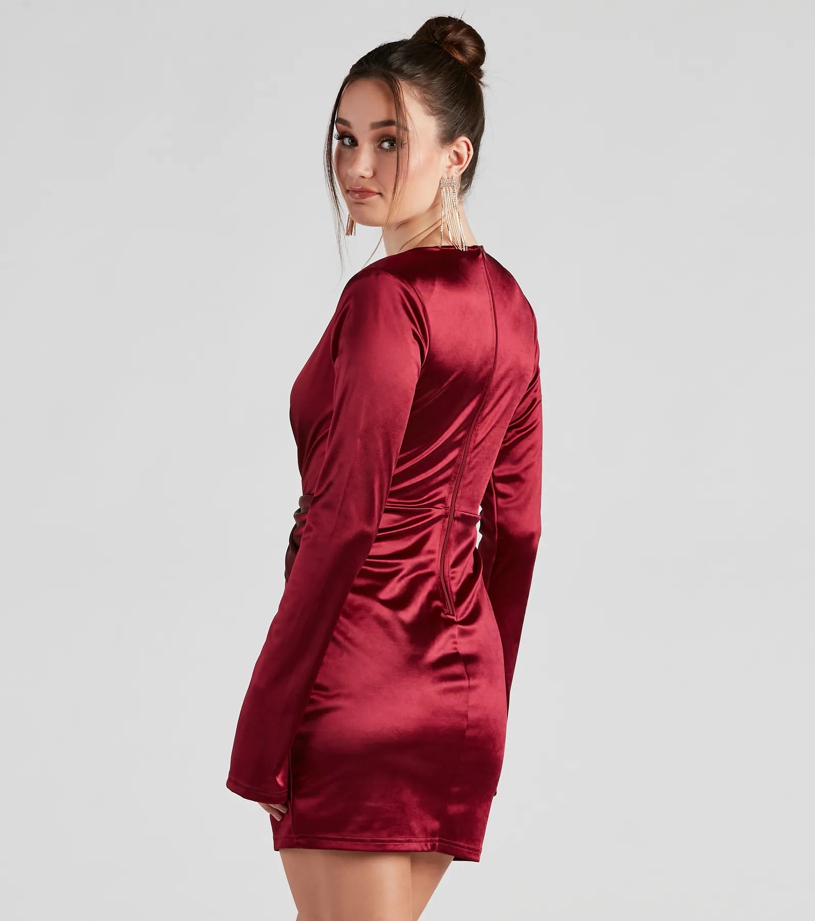 Glam Celebration Satin Bodycon - Image 6
