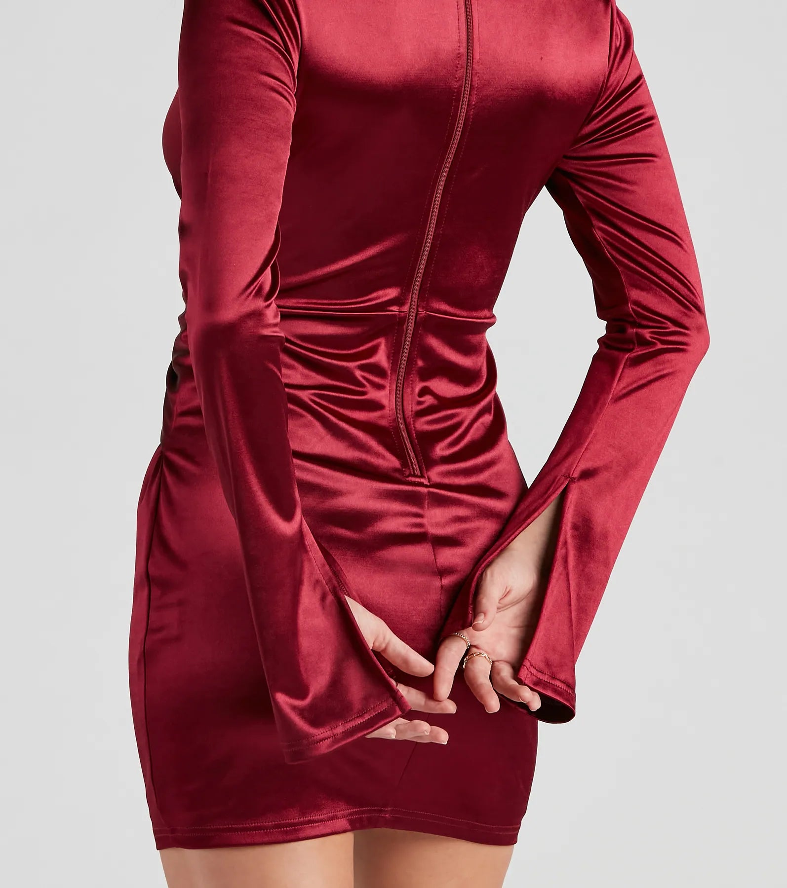 Glam Celebration Satin Bodycon - Image 8