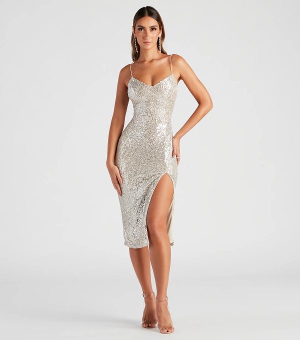 Gimme the Glitz Sequin Midi Dress - Image 3