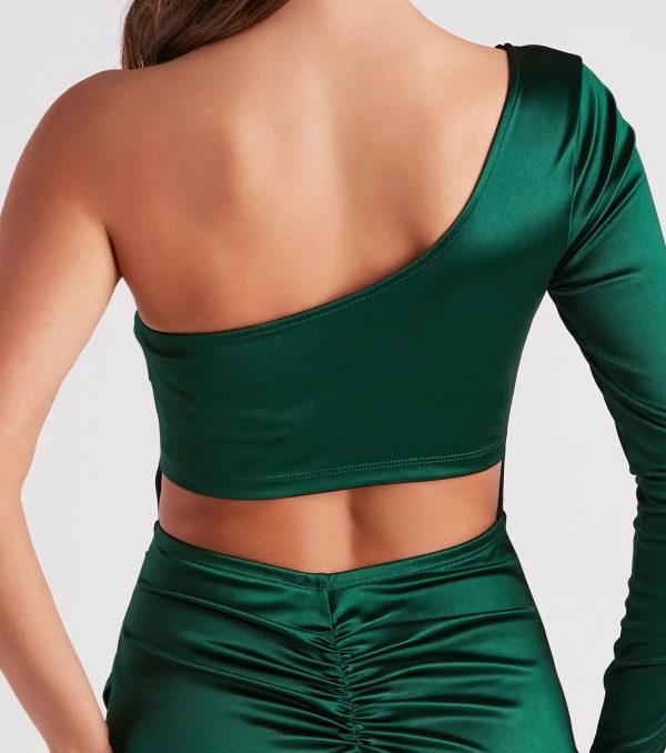 Seriously Cute Satin Cutout Dress - Image 4