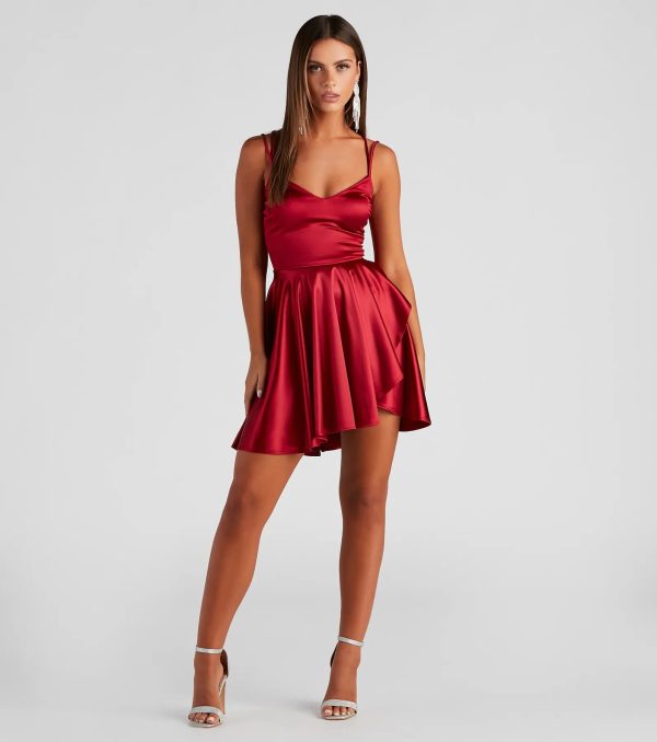 Dancing Diva Satin Skater Dress - Image 9
