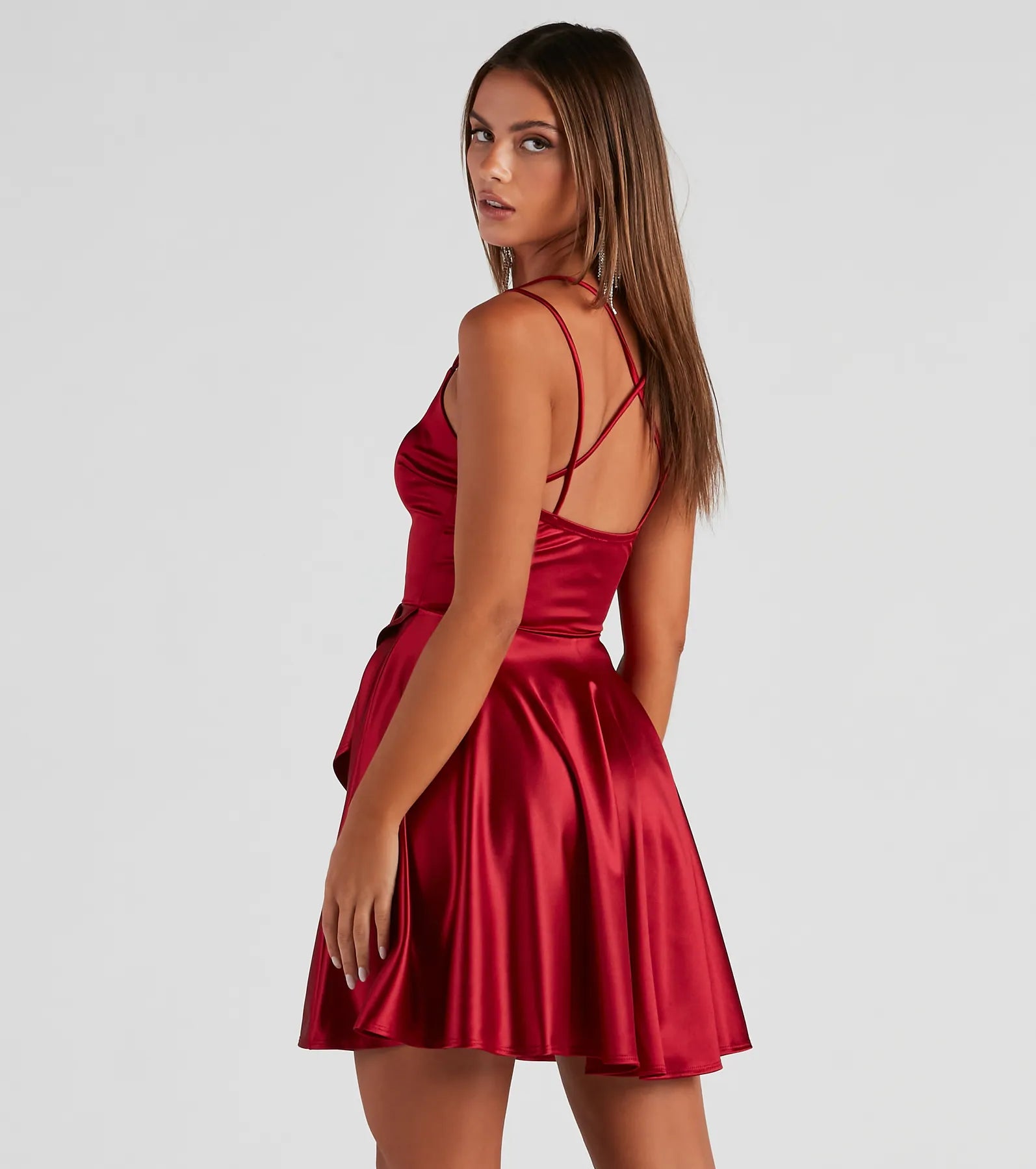 Dancing Diva Satin Skater Dress - Image 10