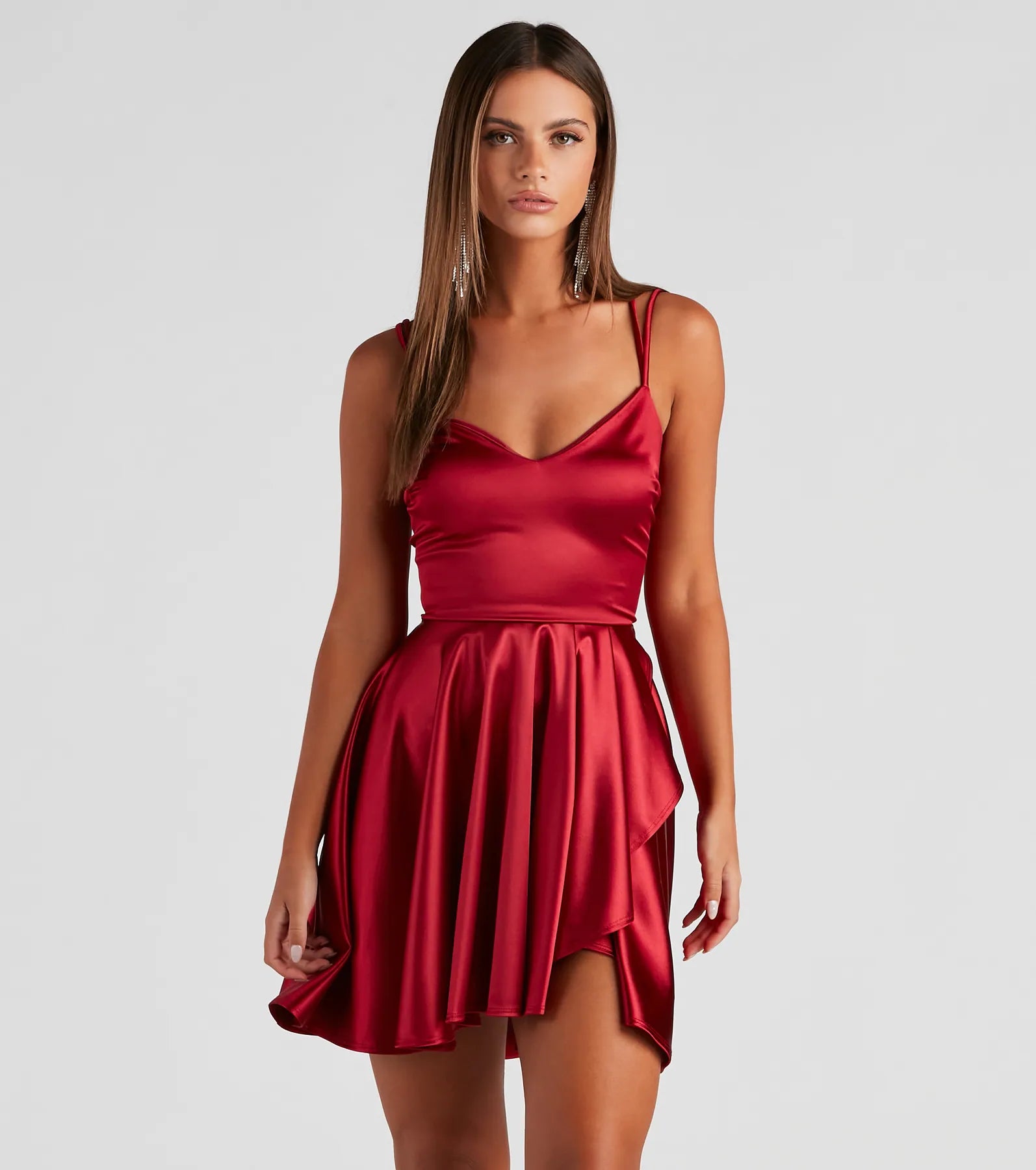 Dancing Diva Satin Skater Dress - Image 11