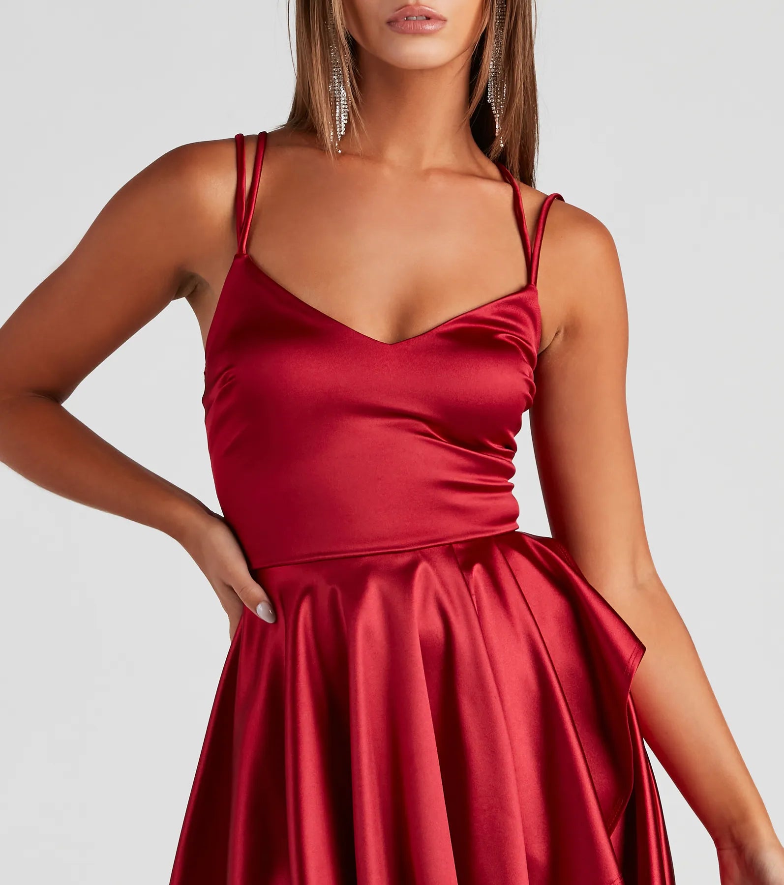 Dancing Diva Satin Skater Dress - Image 12