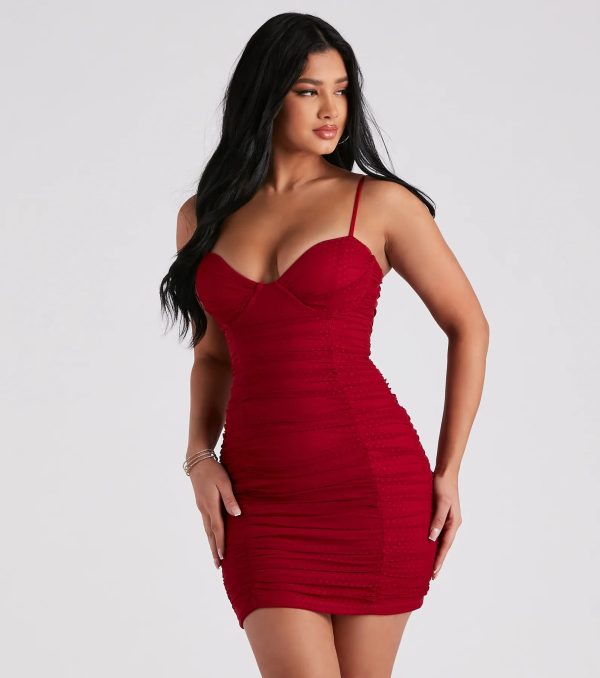 Perfect Sass Mesh Sweetheart Dress - Image 13
