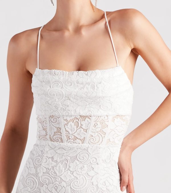 Chic Devotion Lace Cowl Neck Mini Dress - Image 4