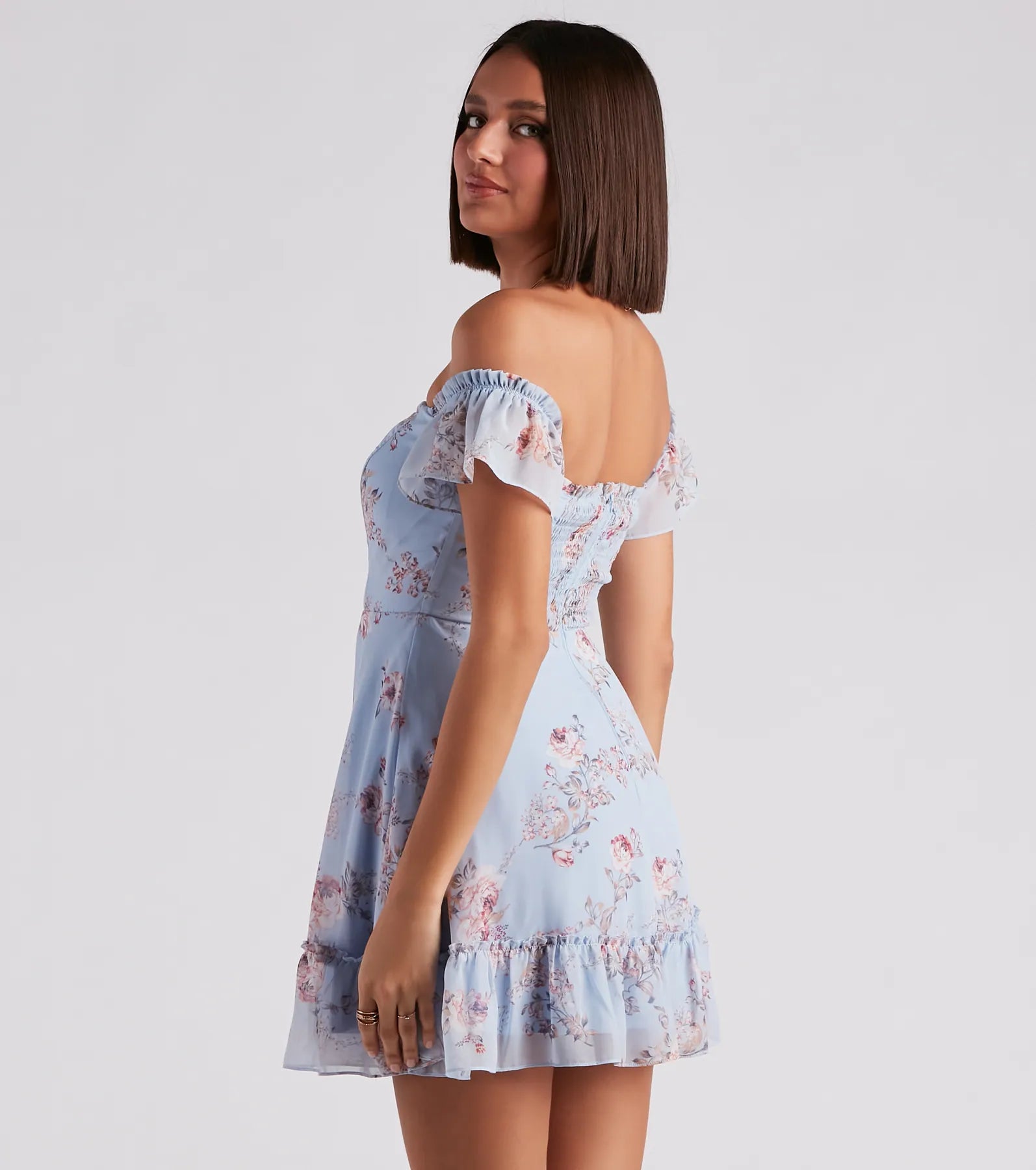Easy Breezy In Floral Chiffon Dress - Image 2