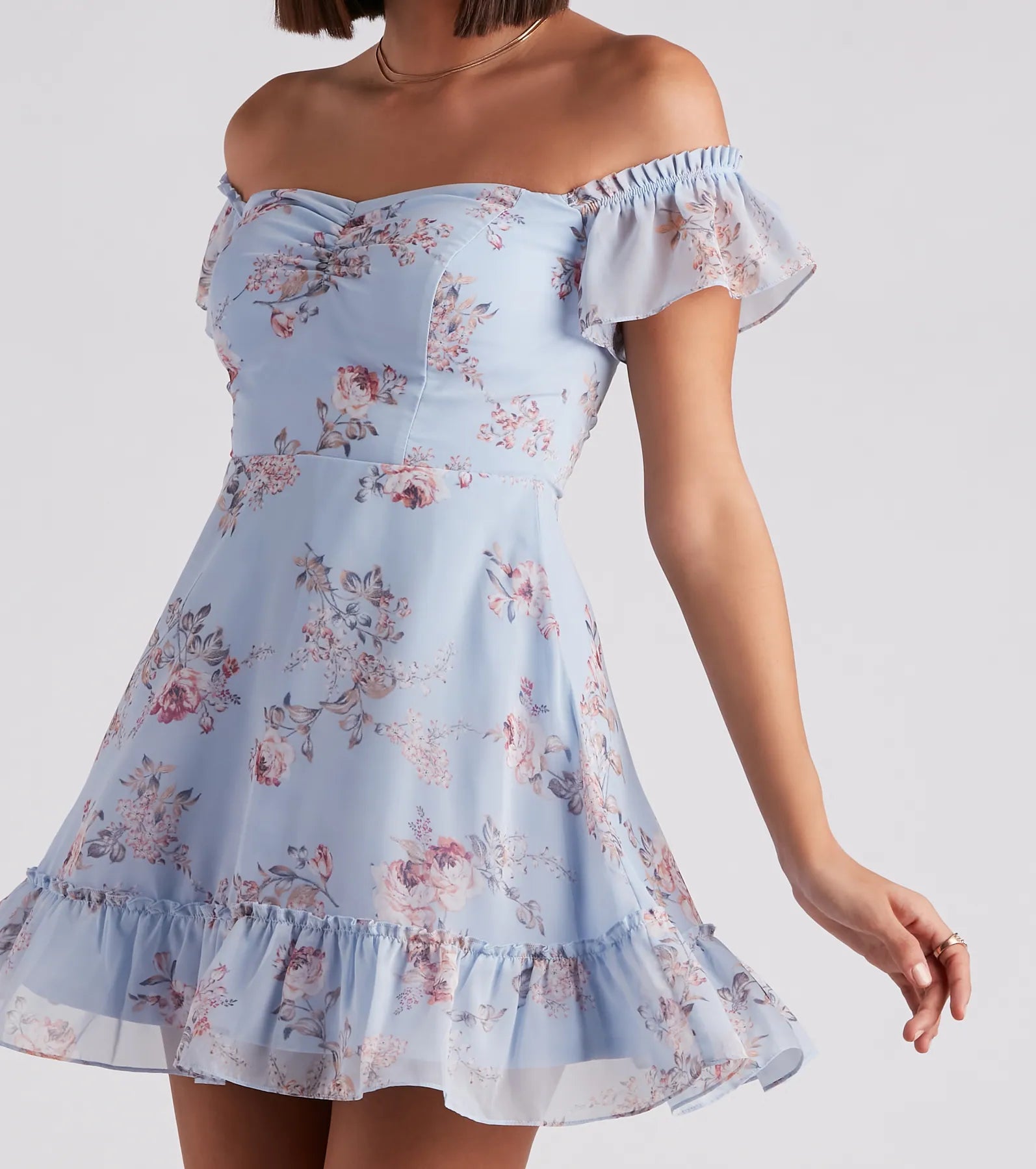 Easy Breezy In Floral Chiffon Dress - Image 4