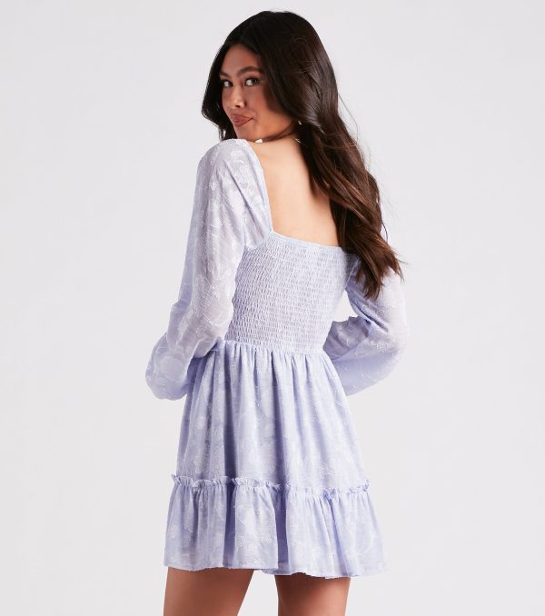 Shadow Blooms Floral Skater Dress - Image 6