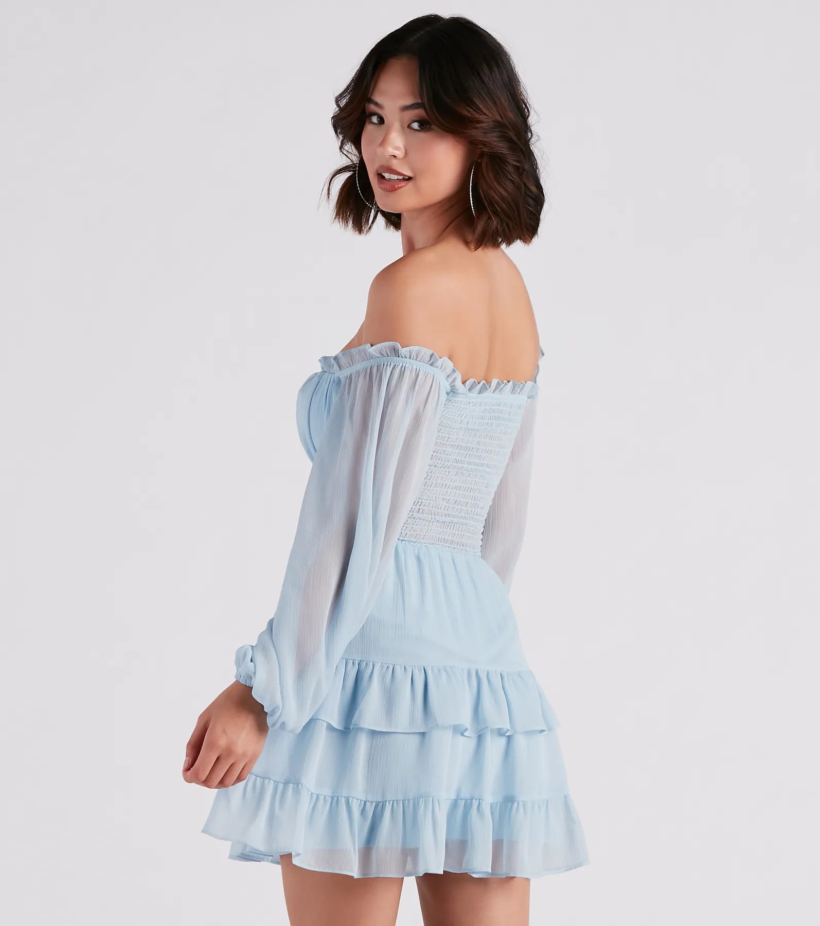 Feelin' Like A Dream Chiffon Skater Dress - Image 2