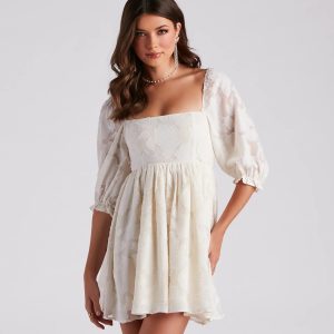 Extra Flair Floral Skater Dress