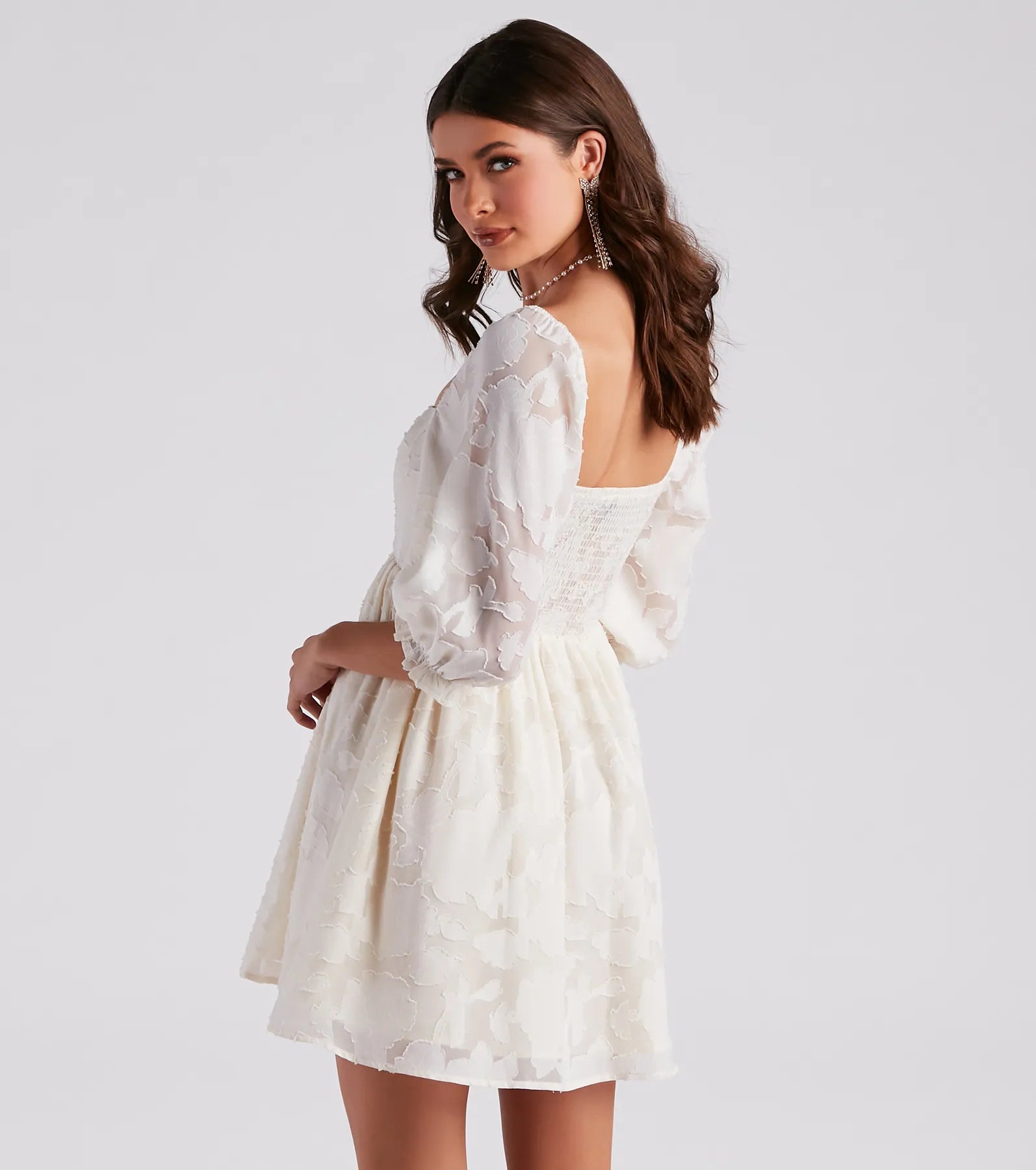 Extra Flair Floral Skater Dress - Image 2
