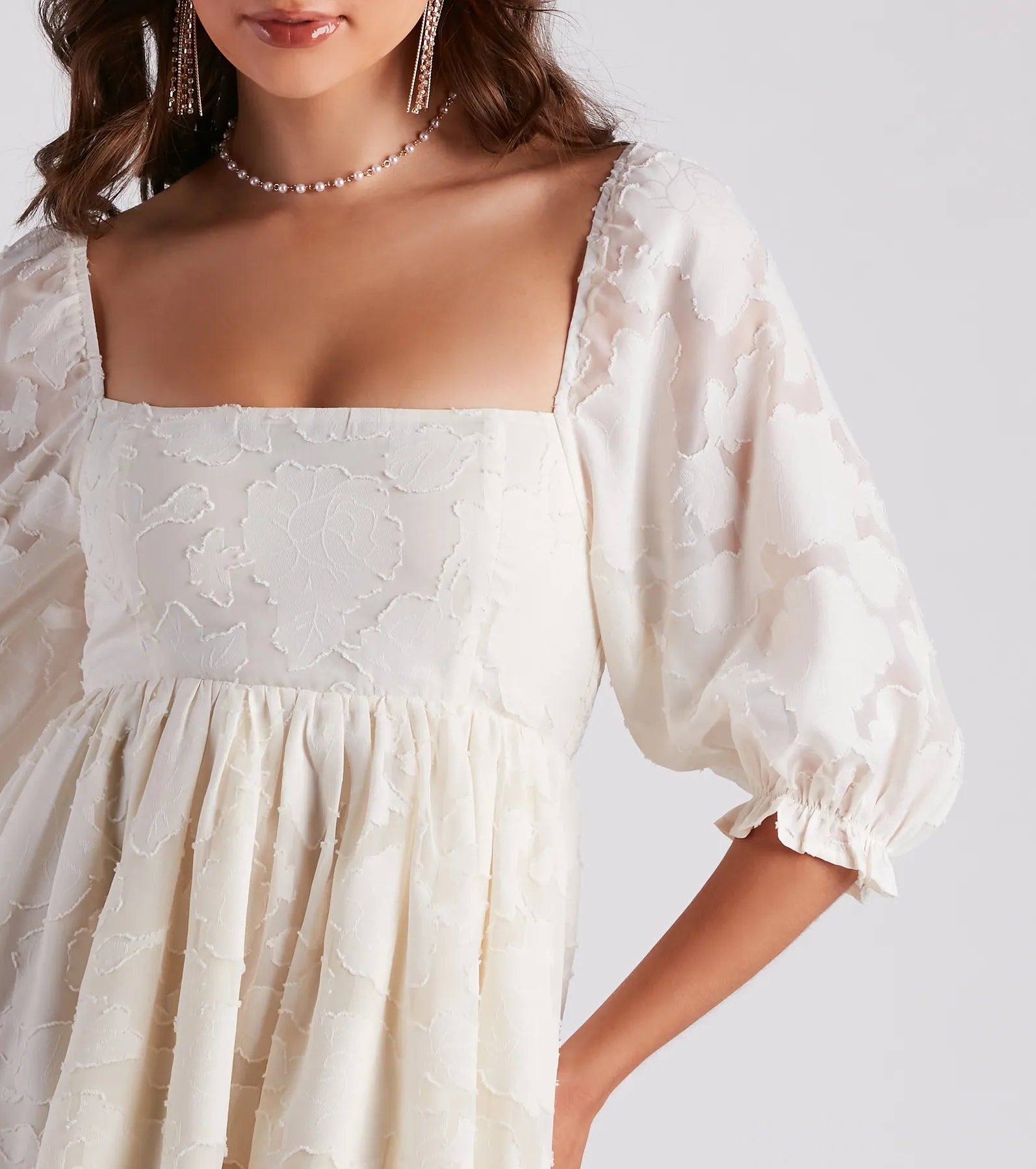 Extra Flair Floral Skater Dress - Image 4