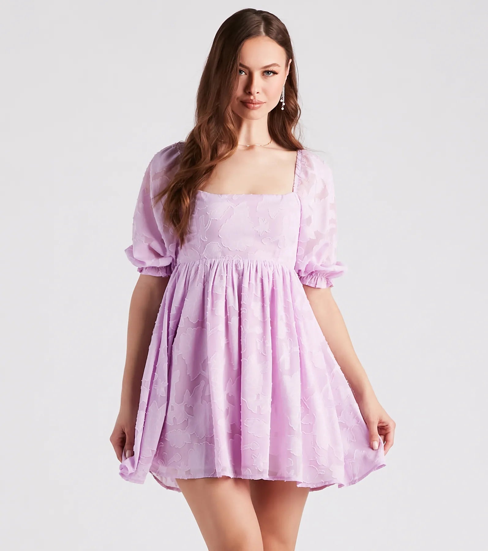 Extra Flair Floral Skater Dress - Image 5