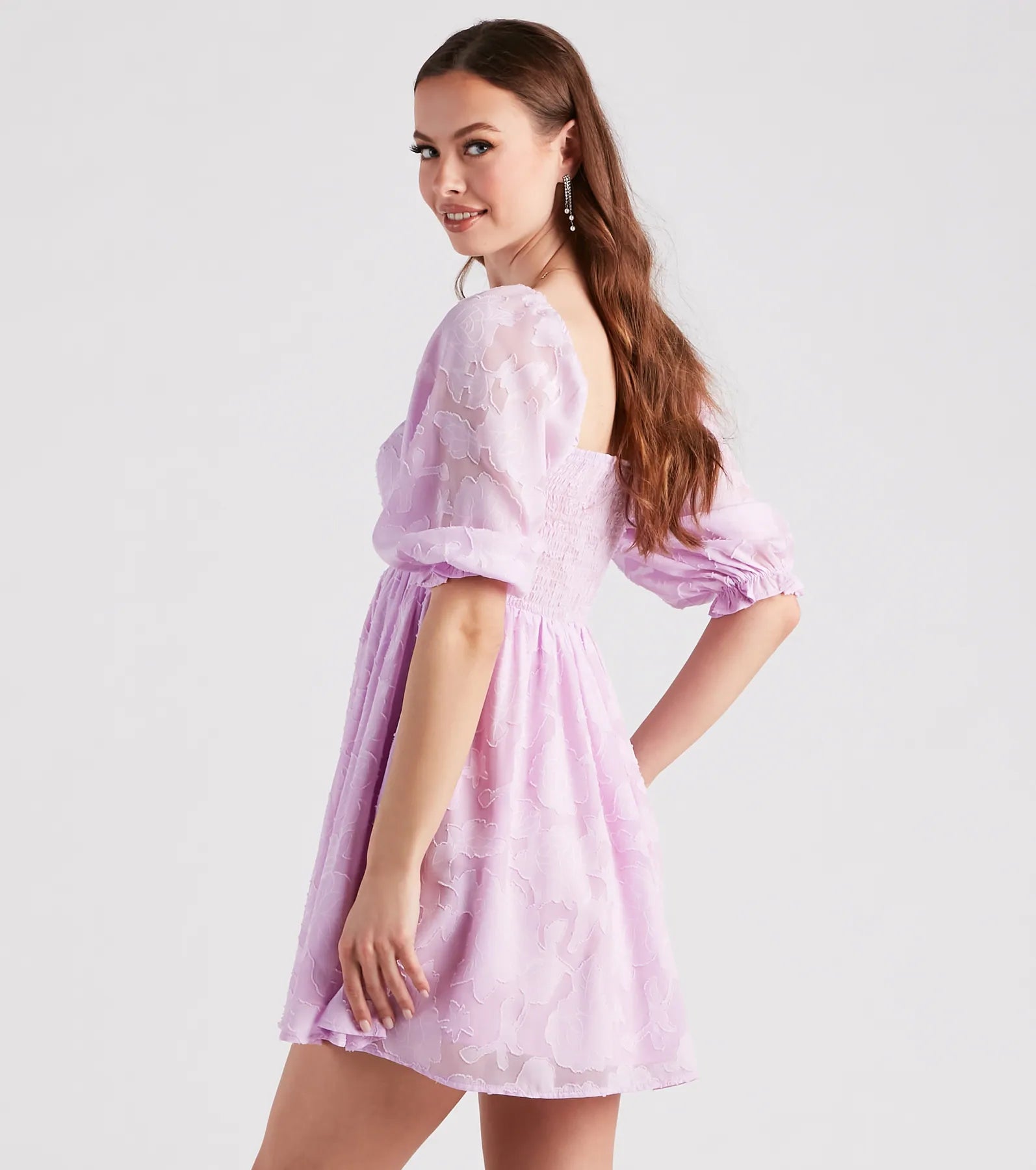 Extra Flair Floral Skater Dress - Image 6