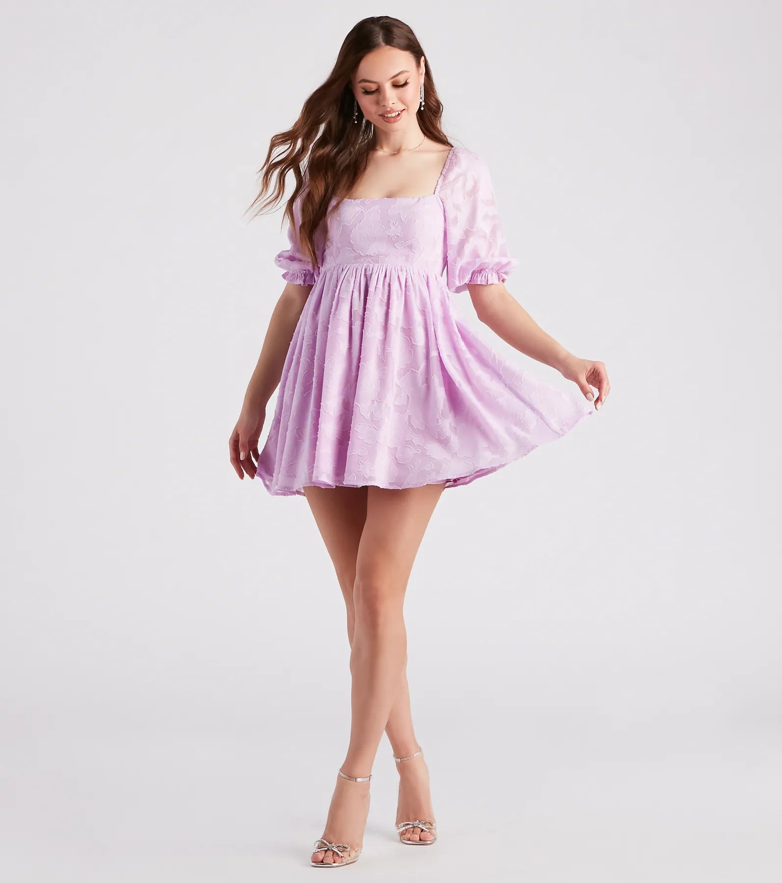 Extra Flair Floral Skater Dress - Image 7