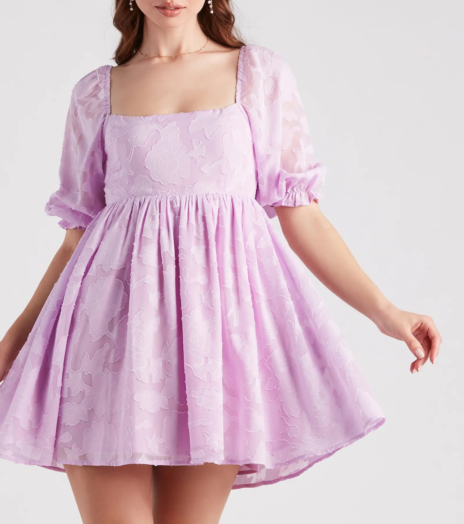 Extra Flair Floral Skater Dress - Image 8