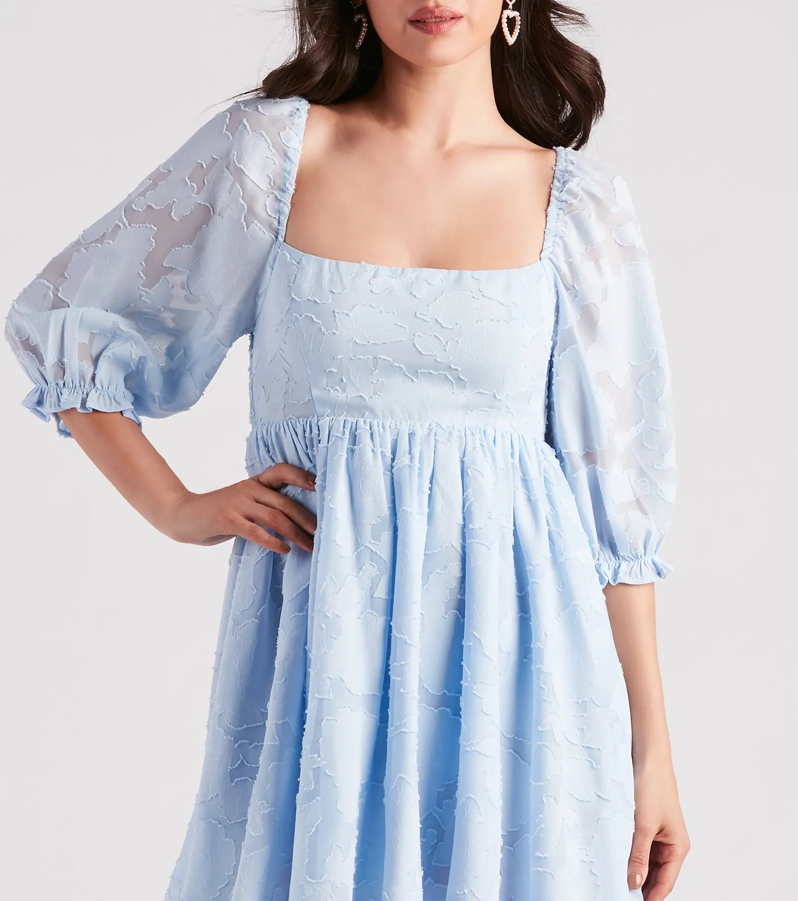 Extra Flair Floral Skater Dress - Image 12
