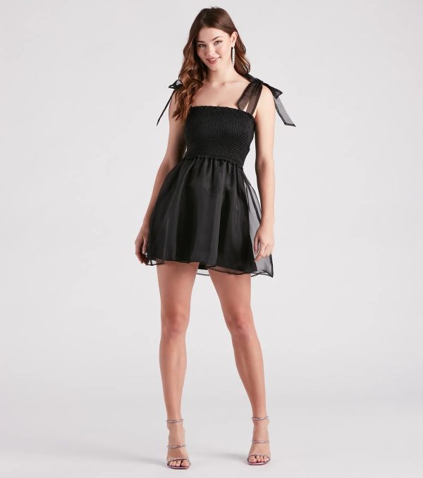 Dinner And Dessert Smocked Skater Dress - Image 3