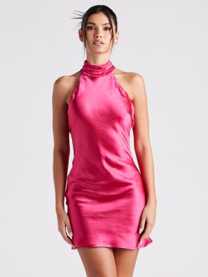 Irresistible Charm Satin A-Line Dress