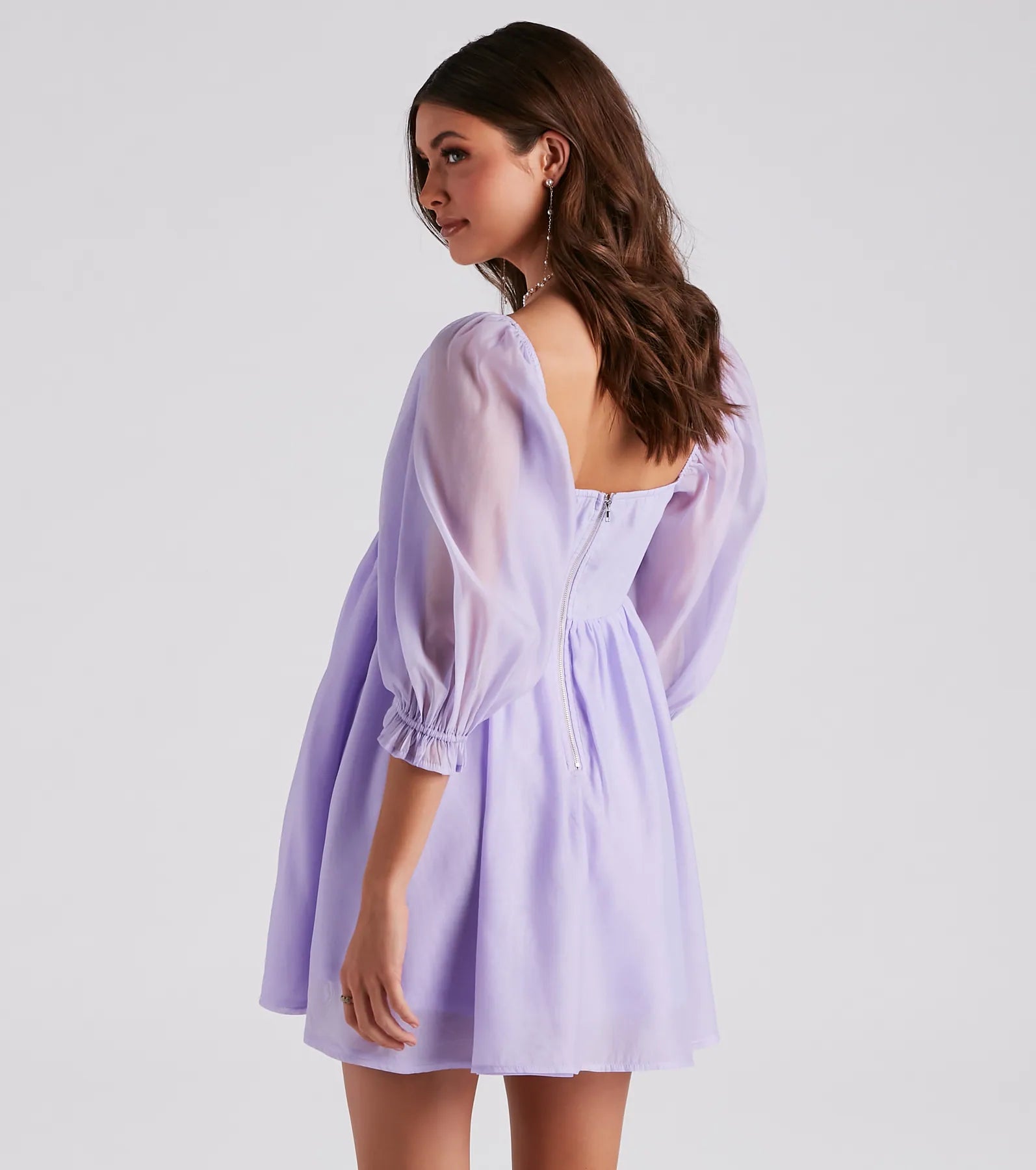 Darling Delight Short Skater Dress - Image 2