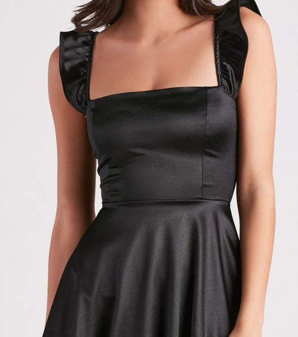Classic Girl Satin Skater Bubble Dress - Image 4