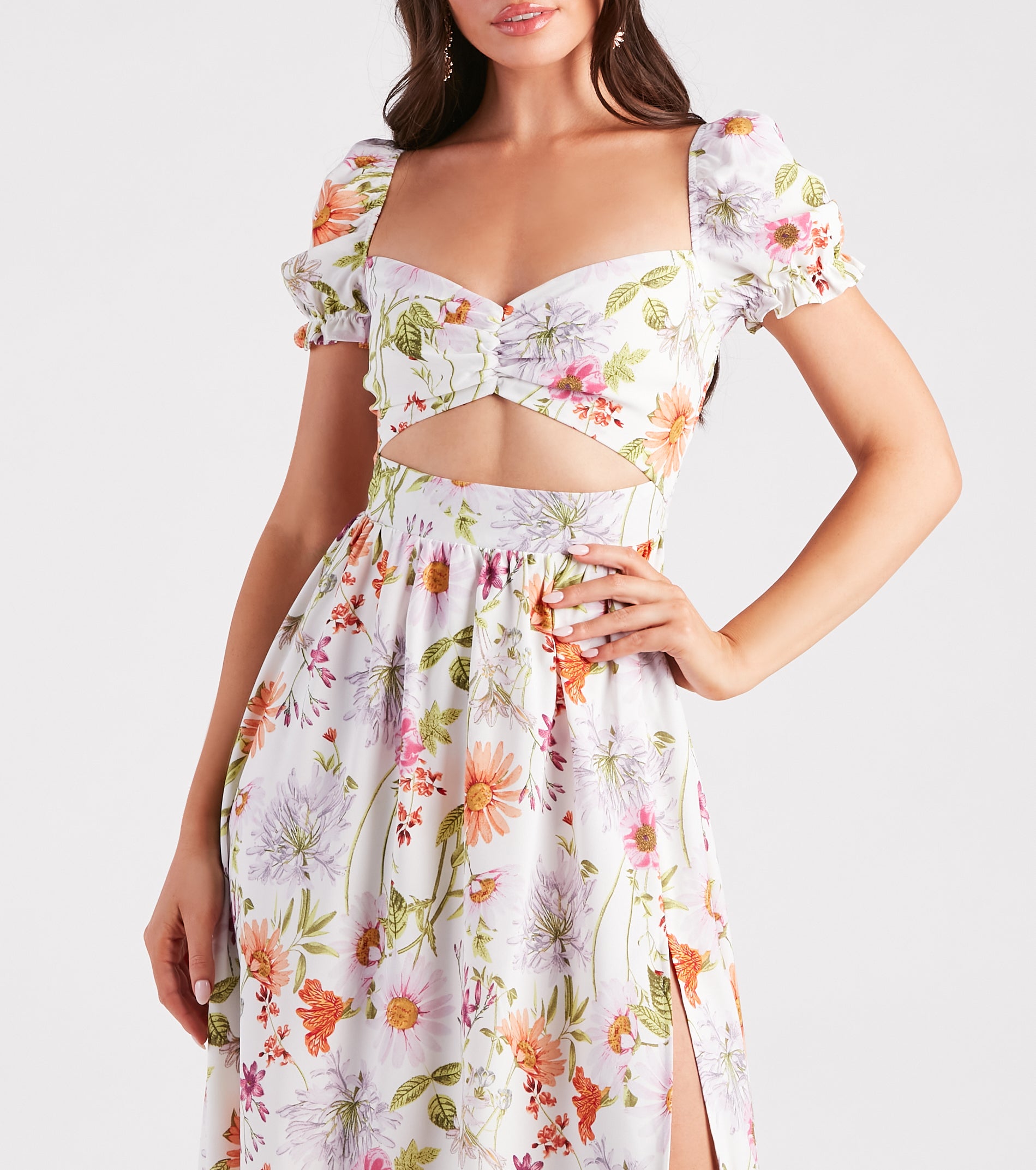 Room To Grow Floral Cutout Midi Dress - Image 4