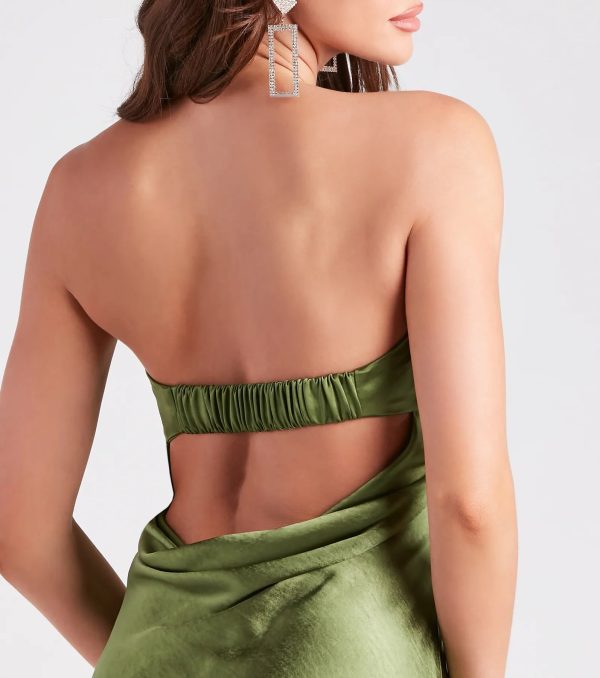 Silky-Smooth Satin Short Slip Dress - Image 8