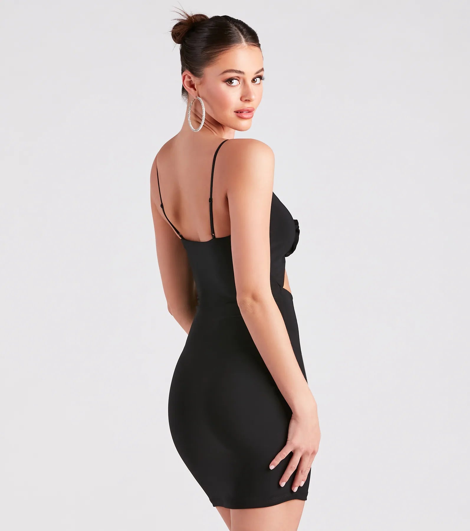 Sweet Statement Rose Cutout Mini Dress - Image 2