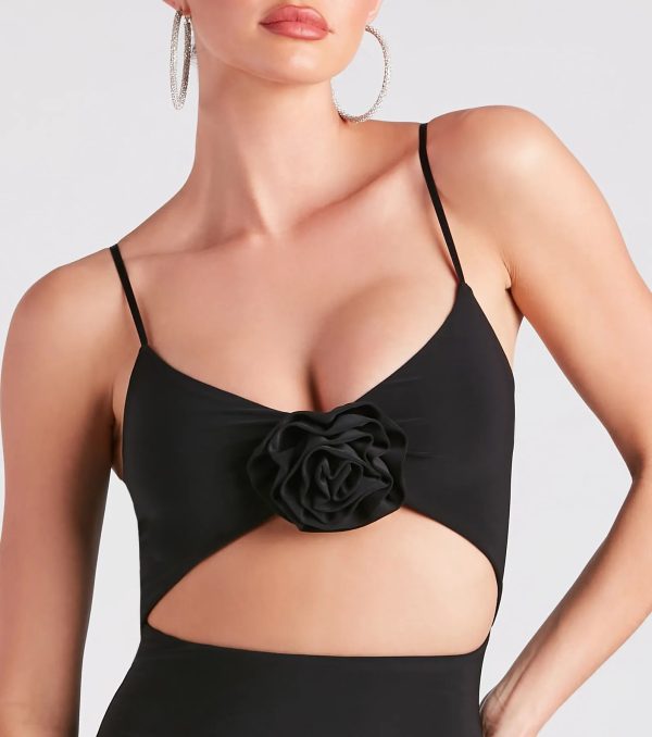 Sweet Statement Rose Cutout Mini Dress - Image 4