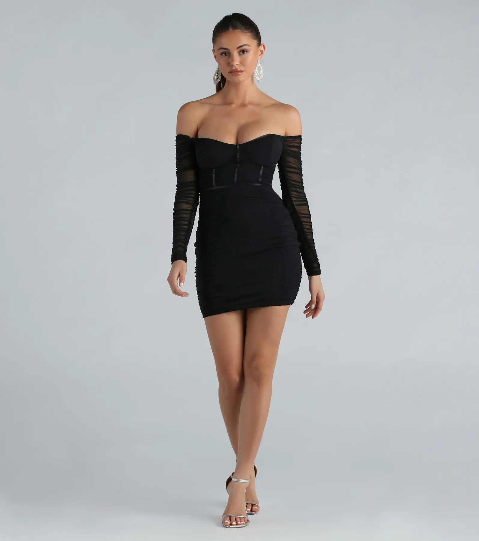 Risk Taker Off-The-Shoulder Mini Dress - Image 3