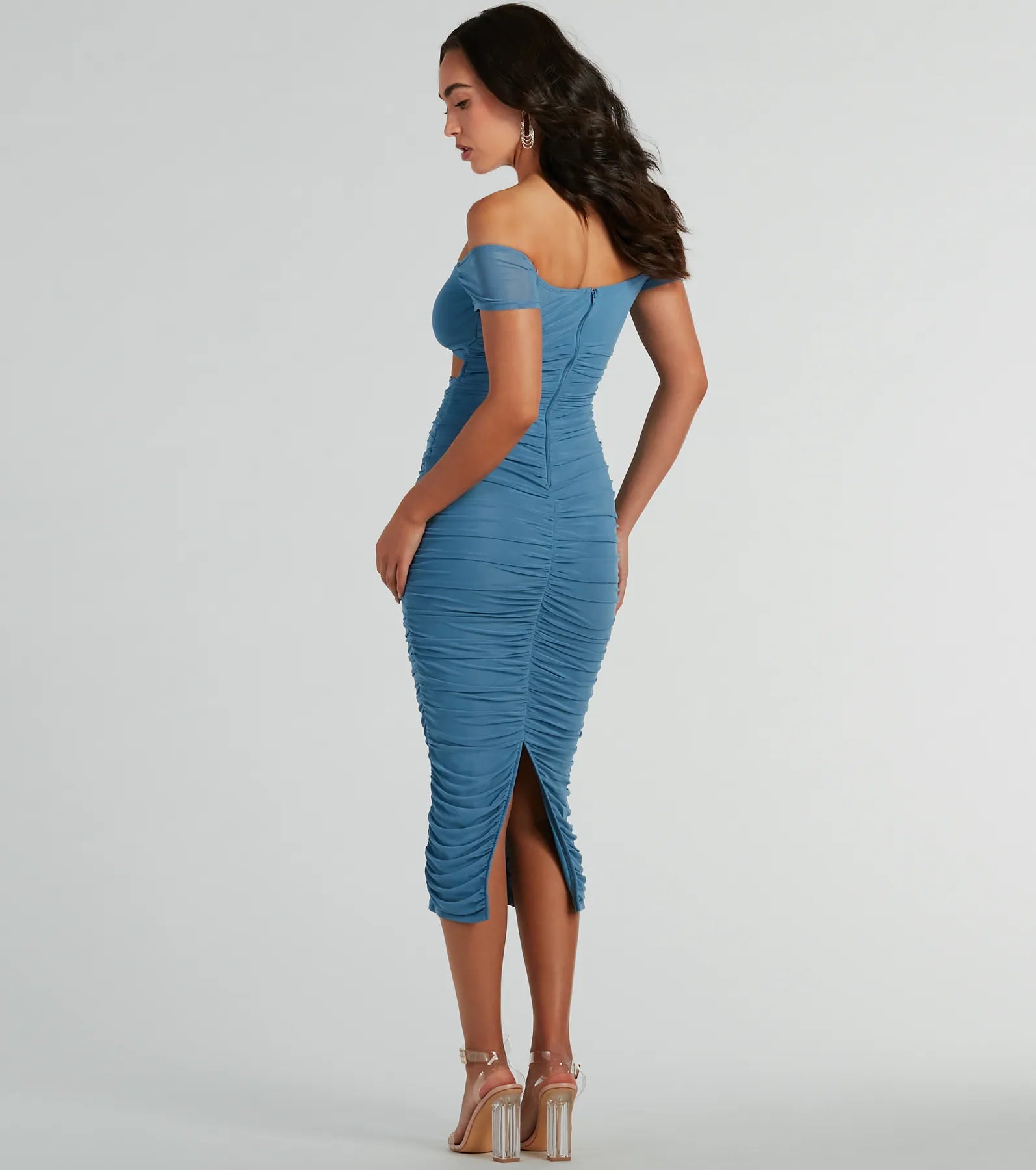 Curves For Days Off-The-Shoulder Midi Dress - Image 2