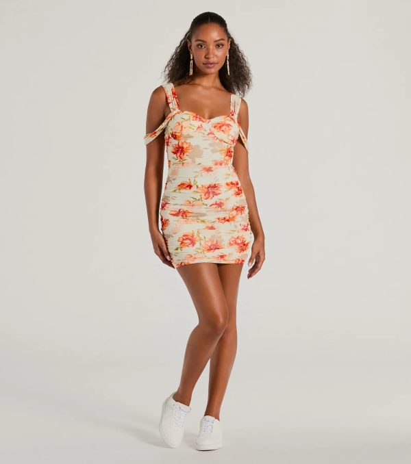 Blossom This Season Off-The-Shoulder Floral Mini Dress - Image 3