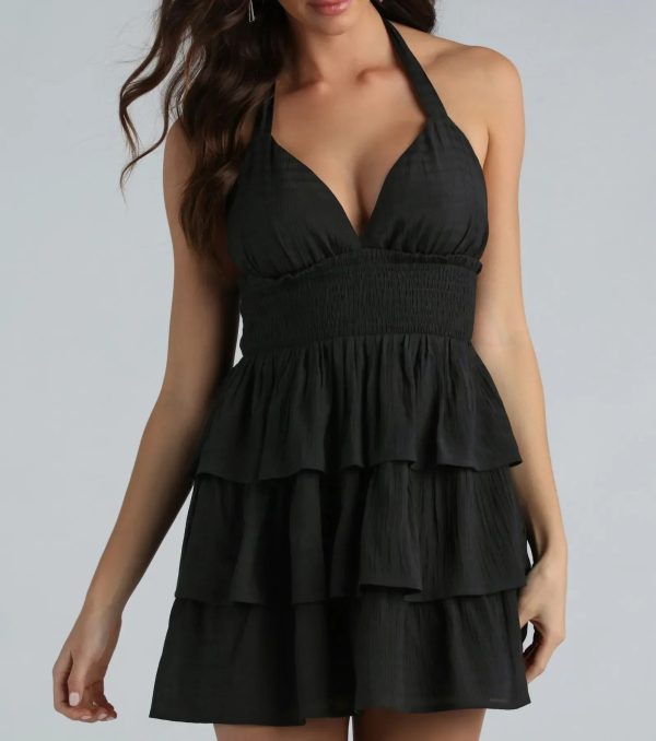 Sunset Happy Hour Ruffled Skater Dress - Image 8
