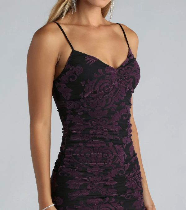Time To Refresh Flocked Mesh Mini Dress - Image 12