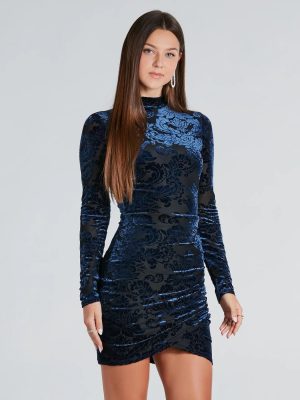 Sultry Favorite Burnout Velvet Mini Dress