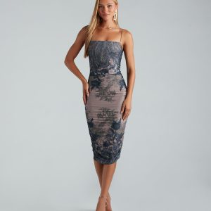 All About Love Floral Paisley Midi Dress