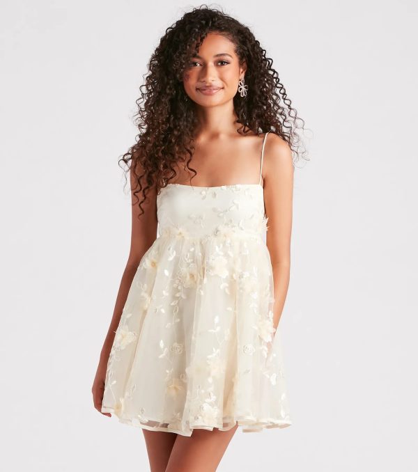 Eden Flower Babydoll Party Dress - Image 5