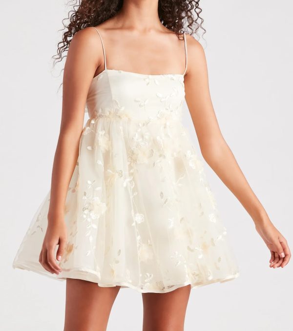 Eden Flower Babydoll Party Dress - Image 8