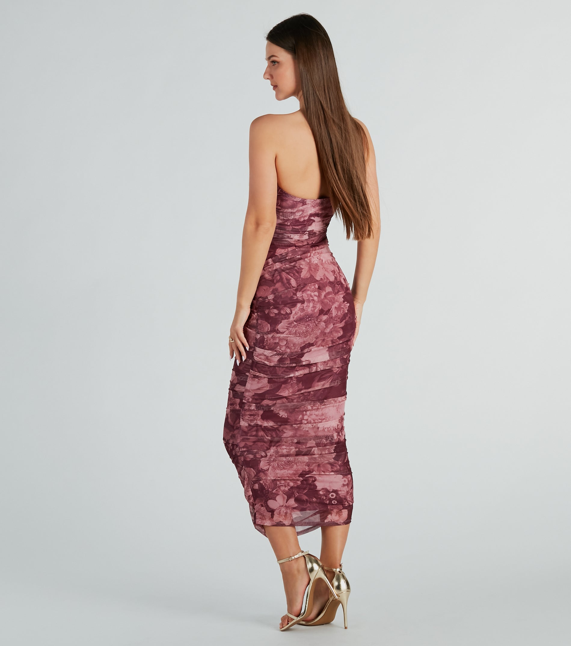 Irresistible Blooms Floral Strapless Maxi Dress - Image 2
