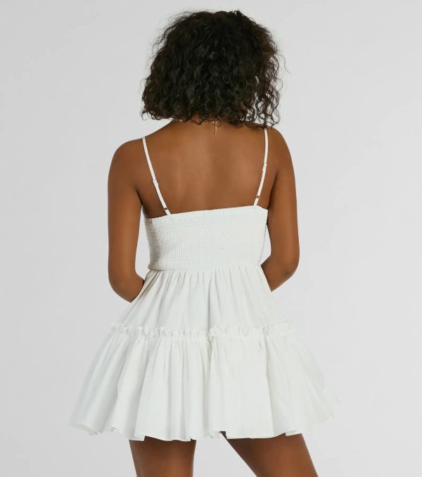 Adorable Flair Tiered Ruffled Skater Dress - Image 2