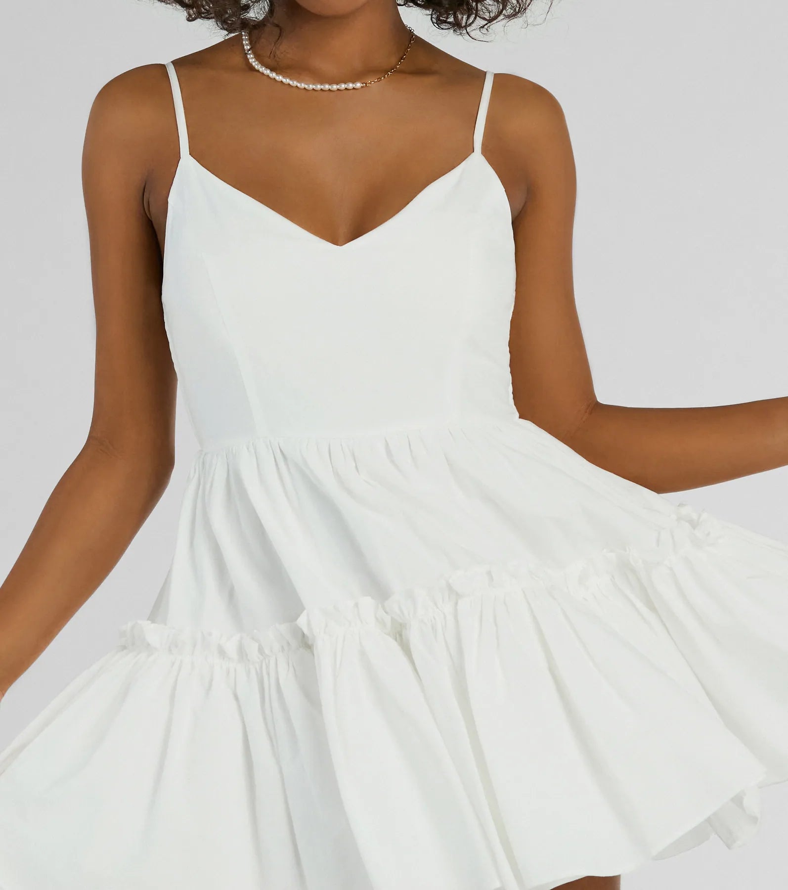 Adorable Flair Tiered Ruffled Skater Dress - Image 4