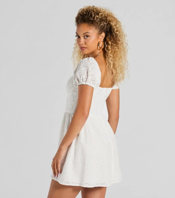 Compliment Collector Corset Eyelet Skater Dress - Image 2