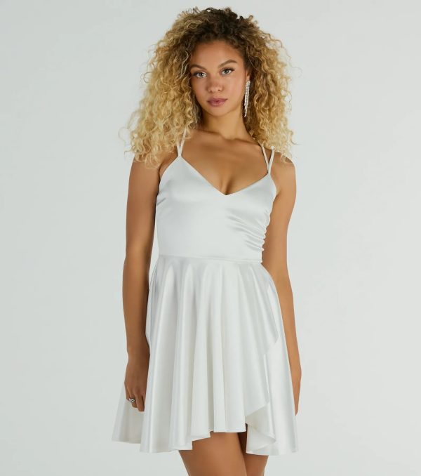 Dancing Diva Satin Skater Dress - Image 13