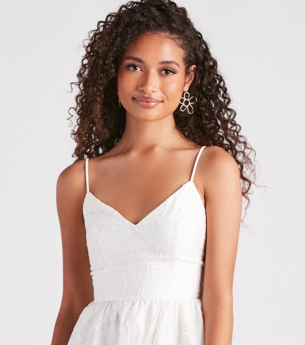Love Letters Floral Chiffon Skater Dress - Image 8