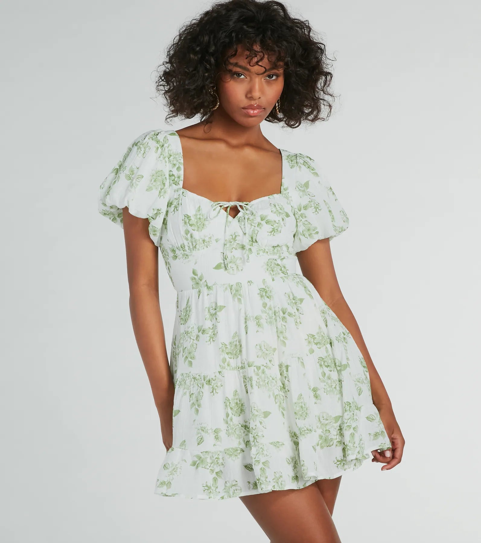 Vineyard Gal Floral Woven Skater Dress - Image 5