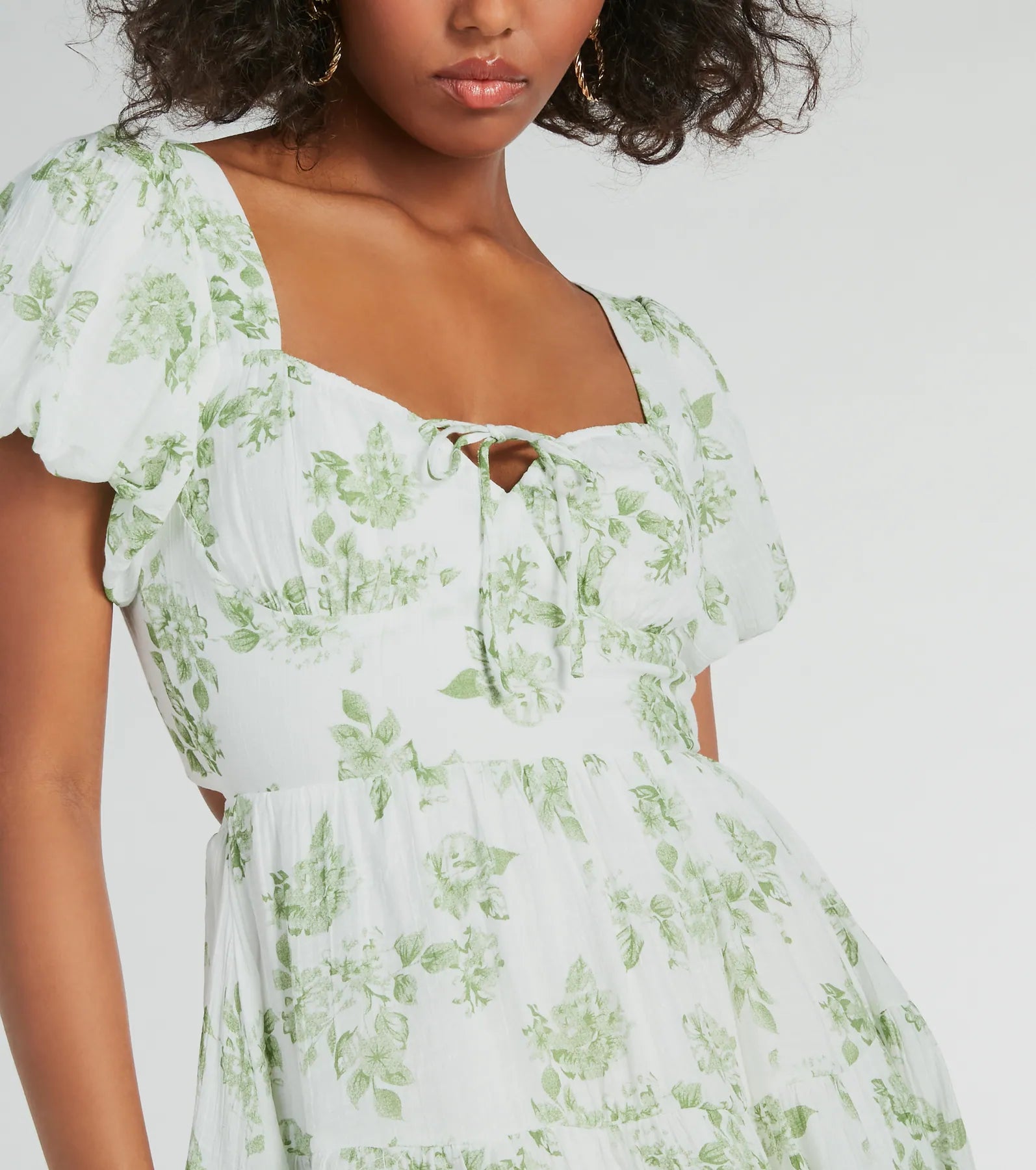 Vineyard Gal Floral Woven Skater Dress - Image 8